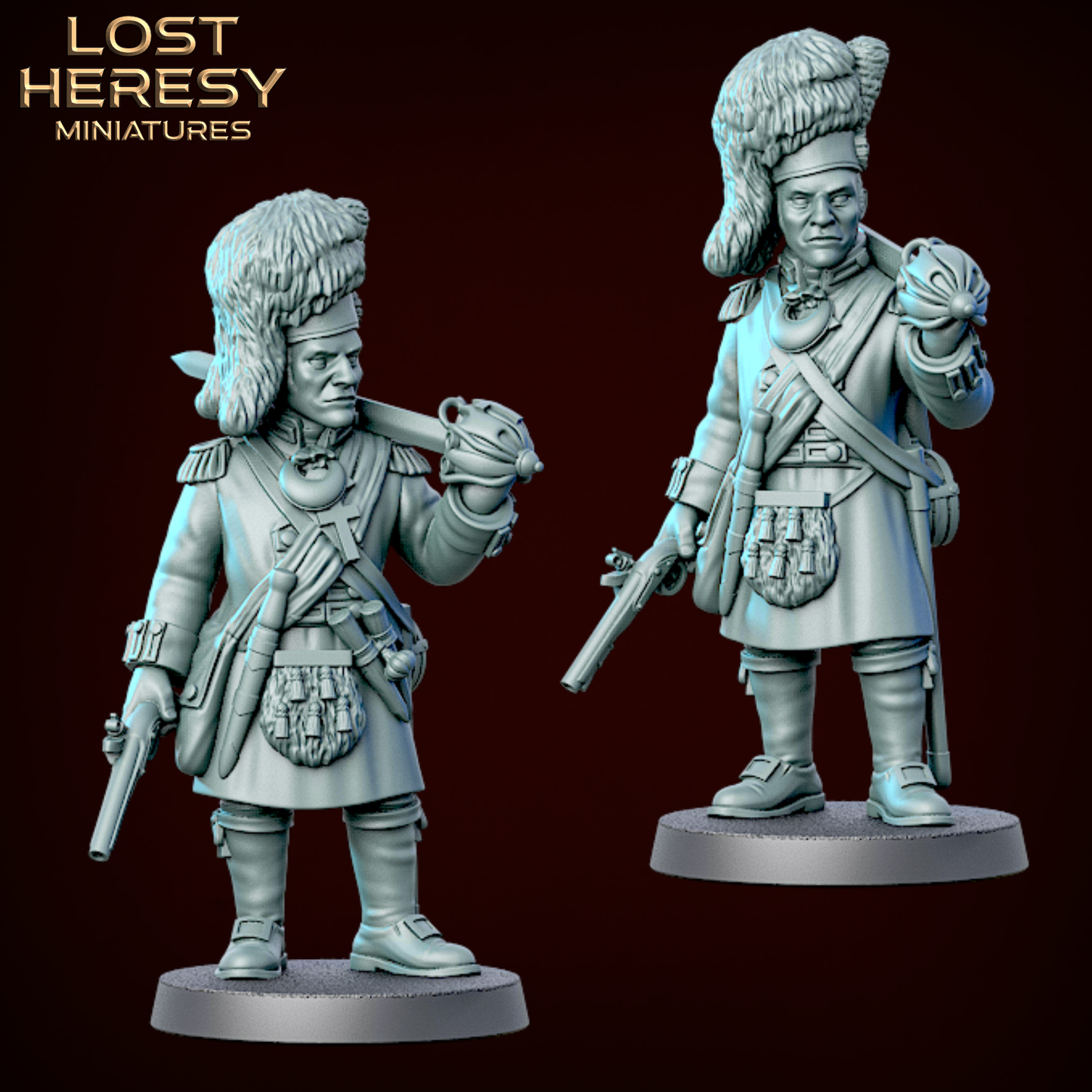 British Gothic Napoleonic Highlander Officer