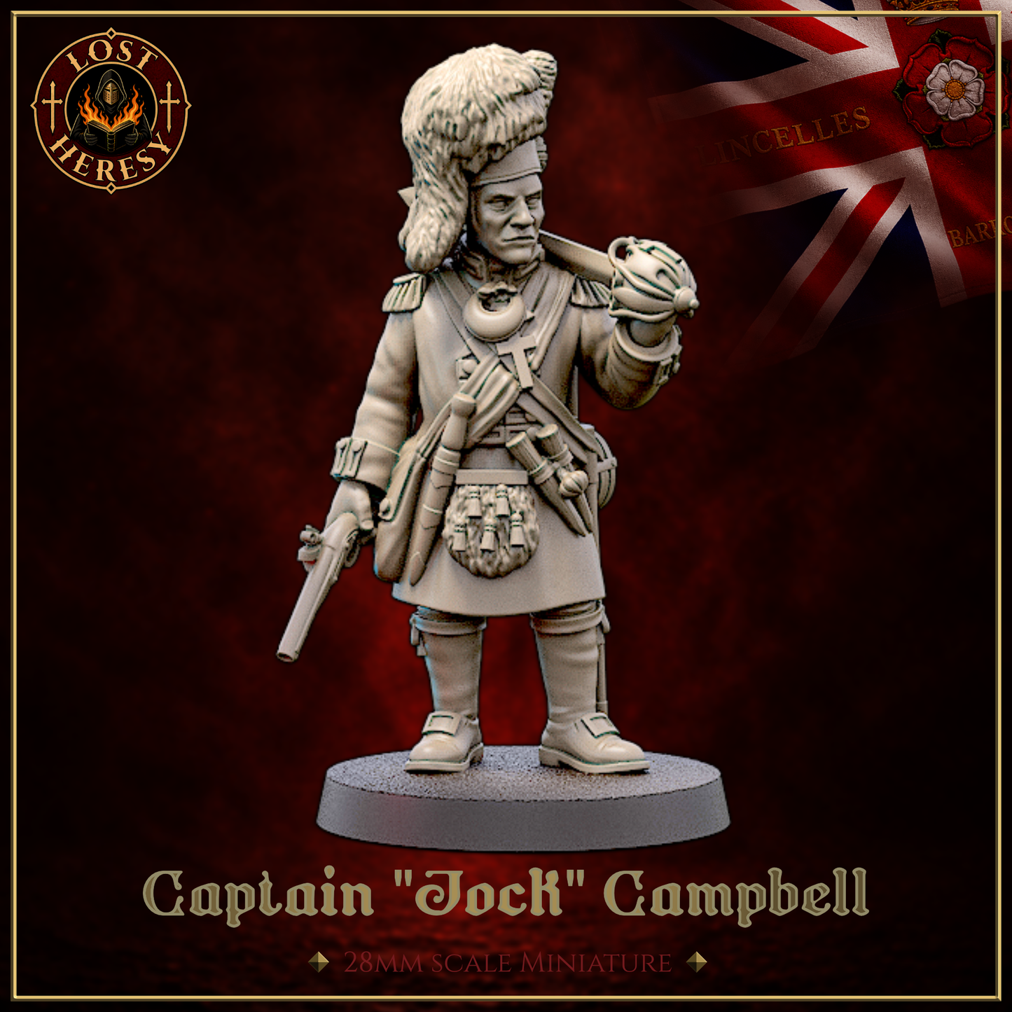 British Gothic Napoleonic Highlander Officer