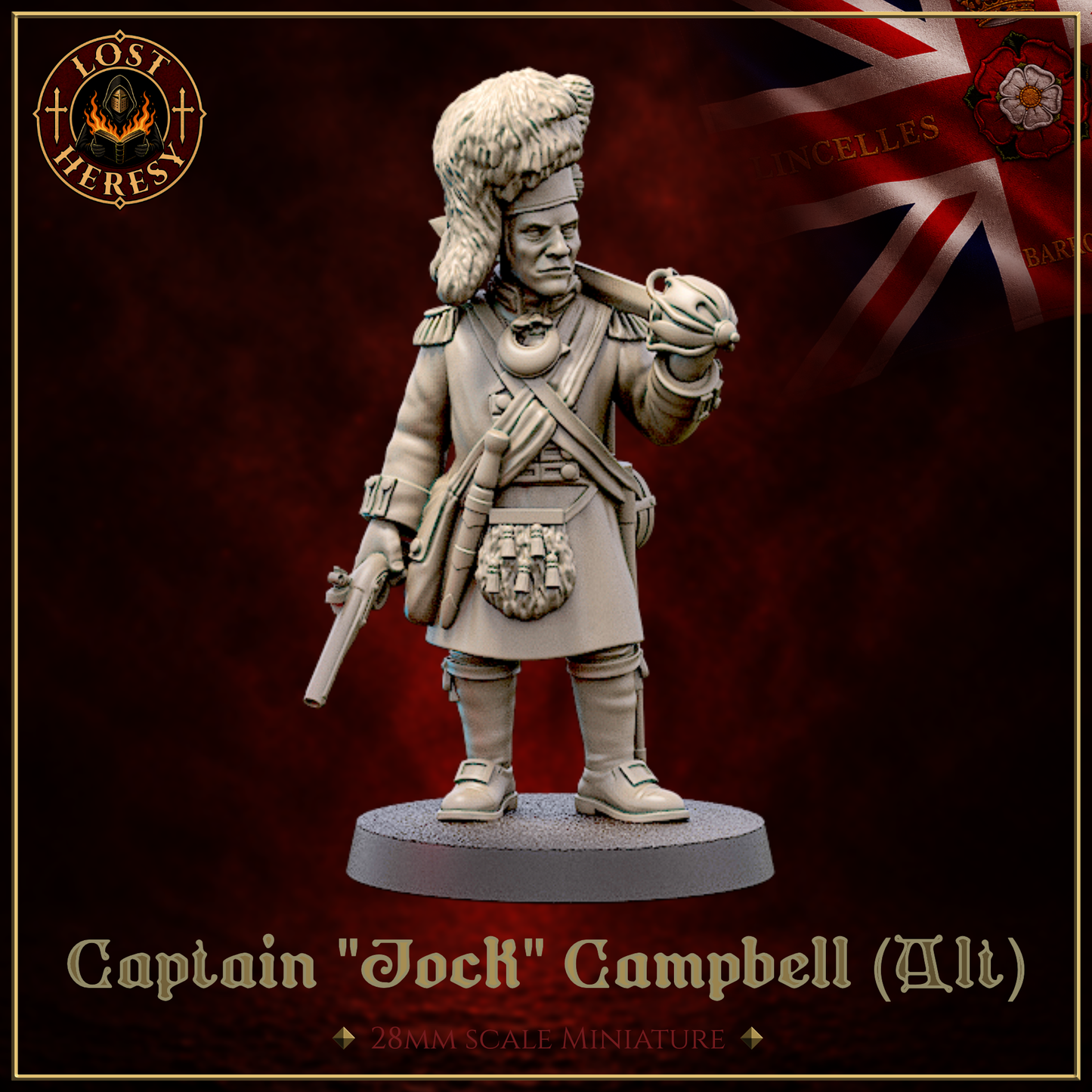 British Gothic Napoleonic Highlander Officer