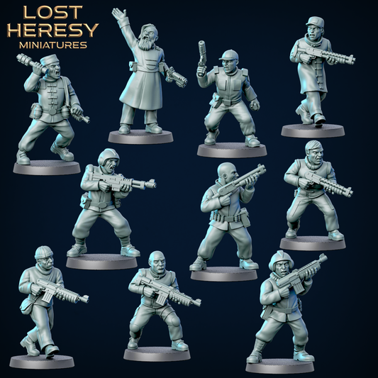 Colonist Rebels with small arms