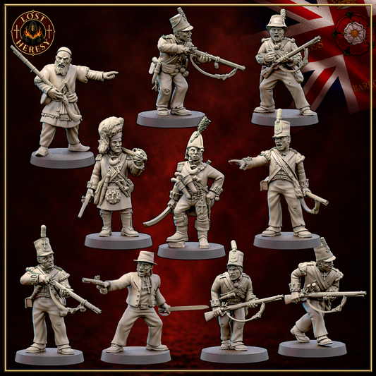 British Gothic Napoleonic 10-Man Squad