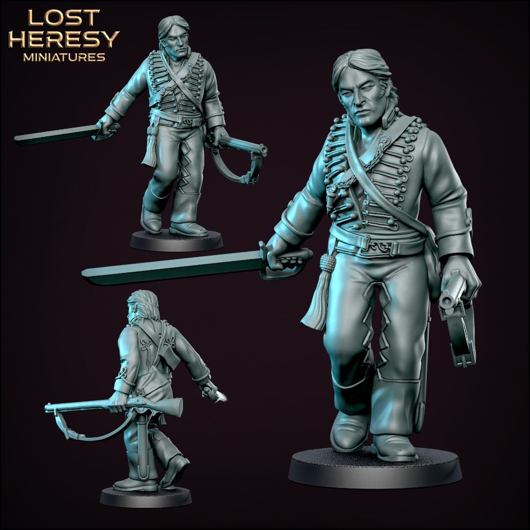 British Gothic Napoleonic British Rifles Officer