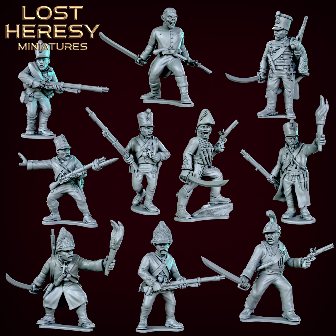 Austrian Napoleonic Squad – Lost Heresy Miniatures