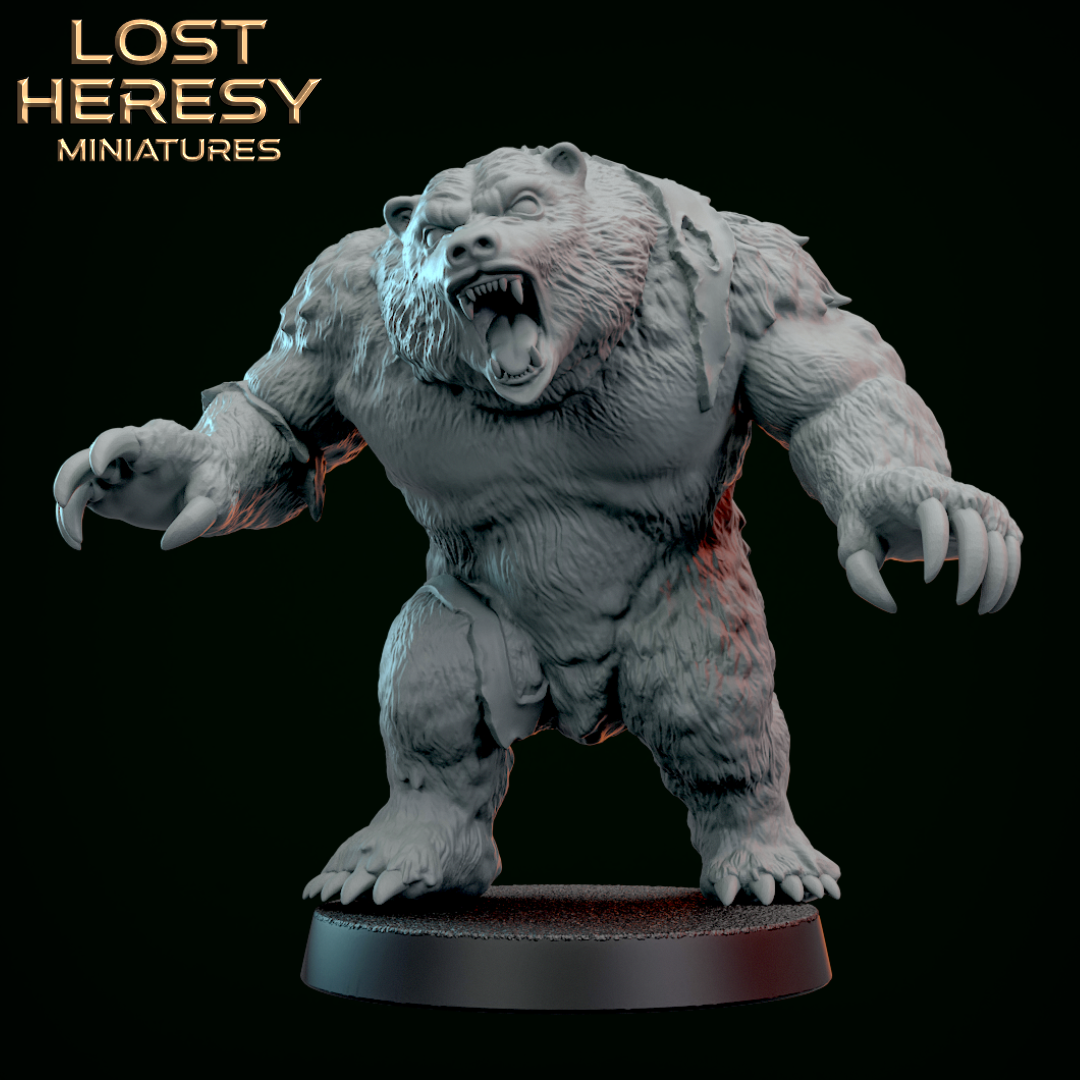 Werebear and Human Form – Lost Heresy Miniatures